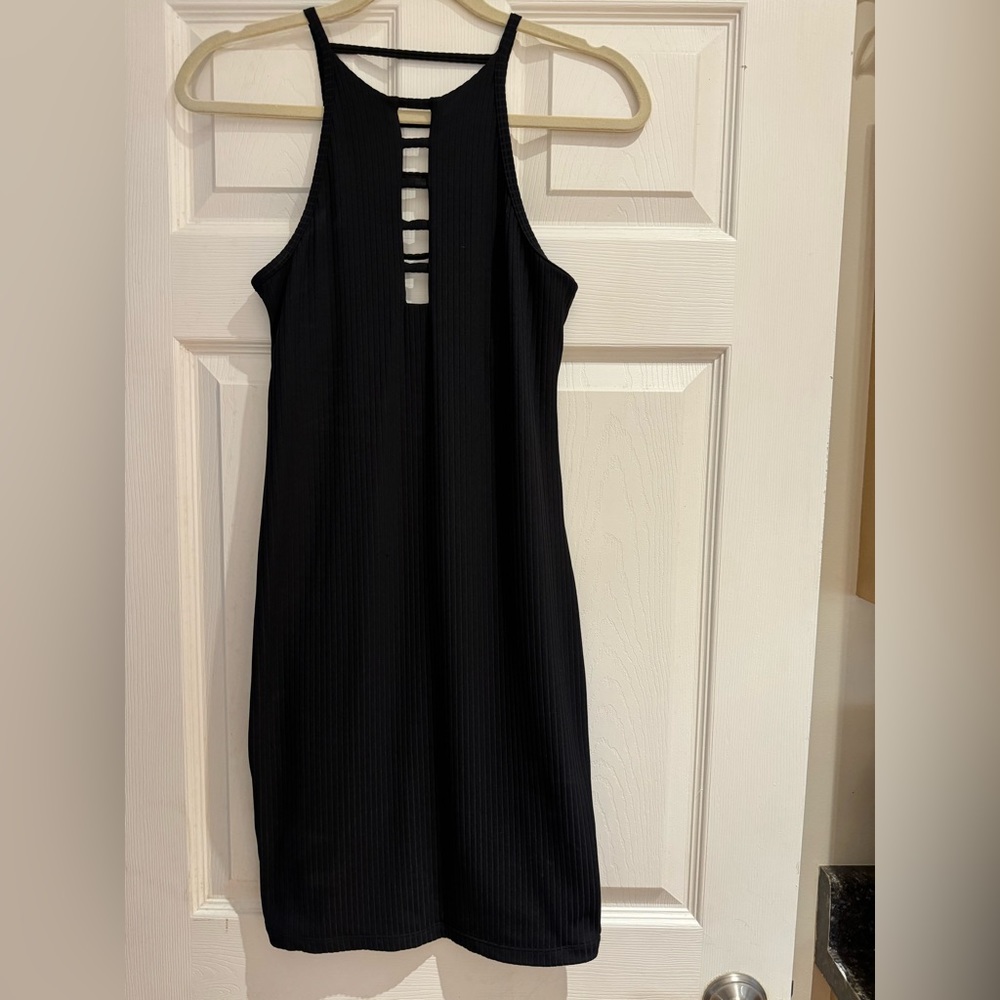Victorias Secret Sport - NWT- black sleeveless ribbed mini dress -  XS/XP